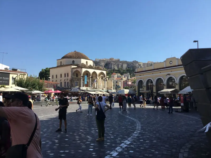 Monastiraki square in Downtown Ancient Athens